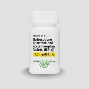 Hydrocodone 7.5/650mg